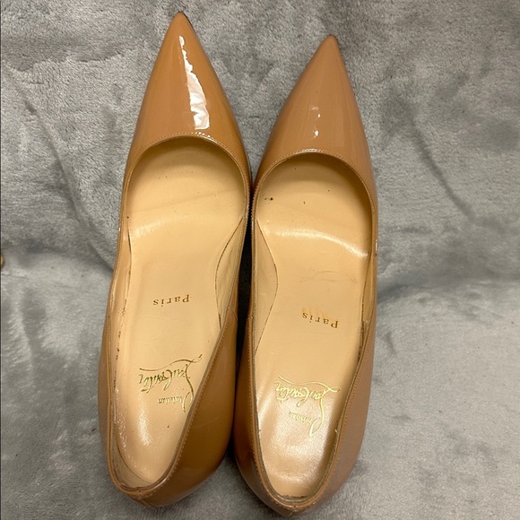 Christian Louboutin 120mm So Kate Patent Pointed-Toe Pumps Size 38 1/2 - Picture 7 of 11